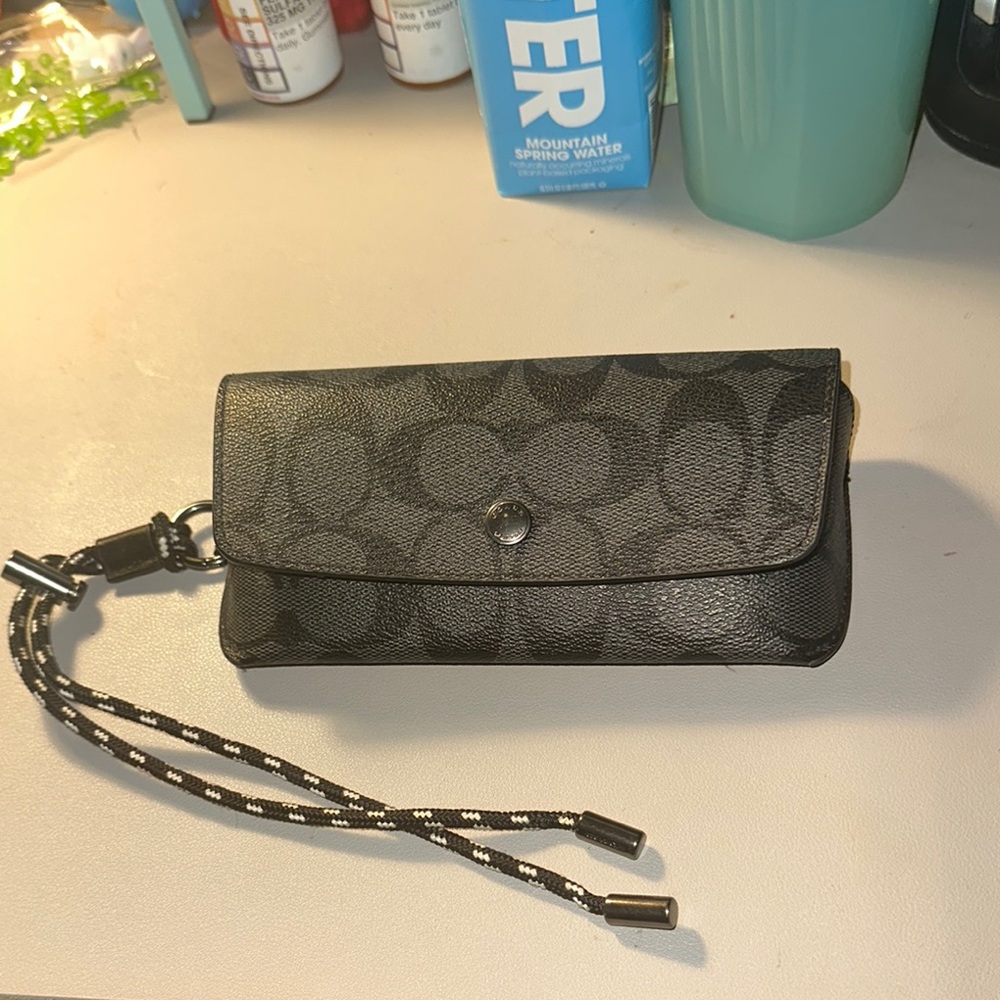 Black Coach Wristlet